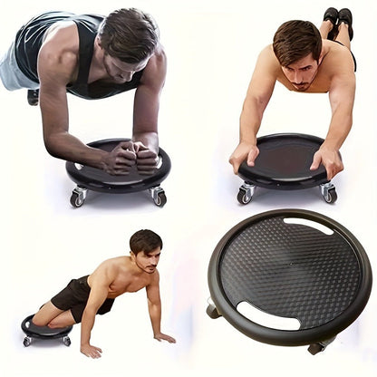 Ab Wheel Roller and Gliding Disc Training Set with Quiet Wheels for Home Core and Cardio Workouts