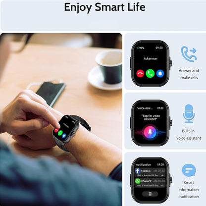 Smart Watch 2.01-Inch Display with Bluetooth 5.1 Calling, 280mAh Battery and Black or Pink Band