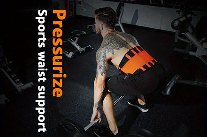 Adjustable Weightlifting Support Belt with Breathable Polyester and S, M or L Size Options
