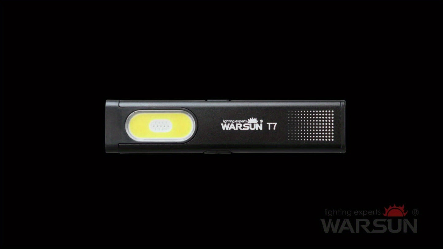Flashlight Ultra-Thin Pocket 2-Pack Set with Six Lighting Modes, Main Beam and COB Side Panel
