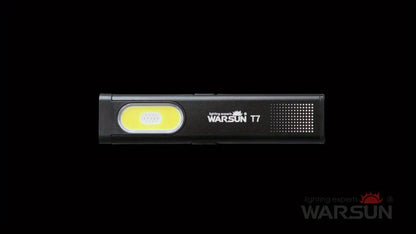 Flashlight Ultra-Thin Pocket 2-Pack Set with Six Lighting Modes, Main Beam and COB Side Panel
