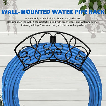 11 x 6-Inch Wall-Mounted Garden Hose Holder in Little Bird or Butterfly Decorative Designs