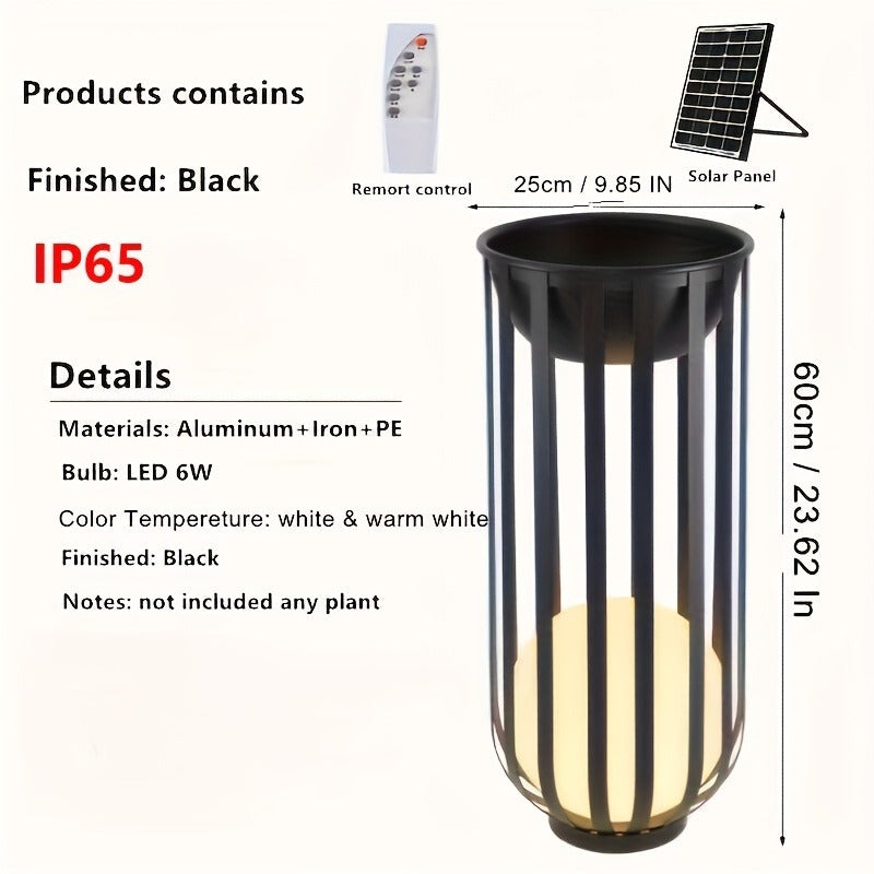 Solar Outdoor Table Lamp & Floor Lamp - Waterproof Garden Light for Villa, Park, Courtyard, Patio Decor, Solar Charging LED Landscape Lighting