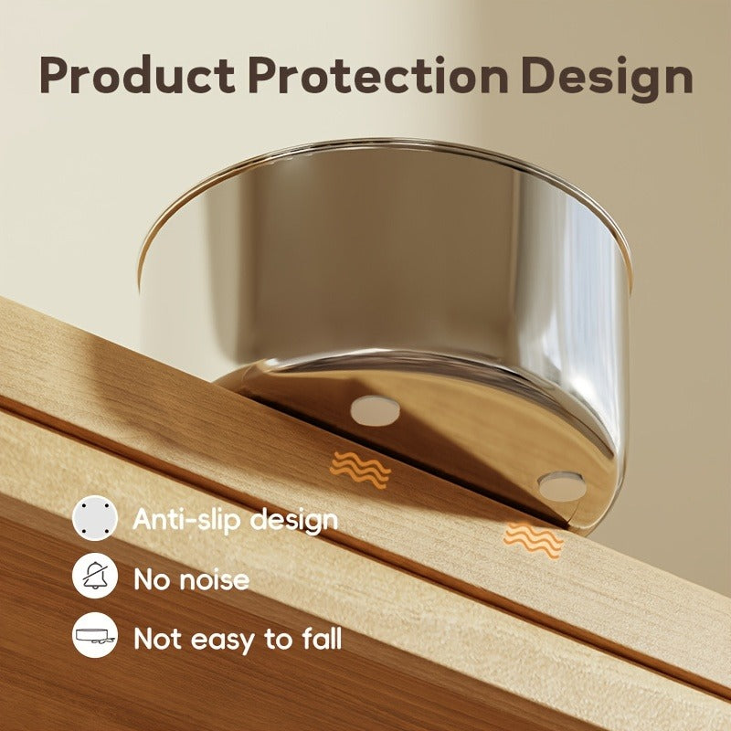 FT007 7L Pet Water Fountain with Stainless-Steel-Marked Basin, Central Faucet Outlet and Water Window
