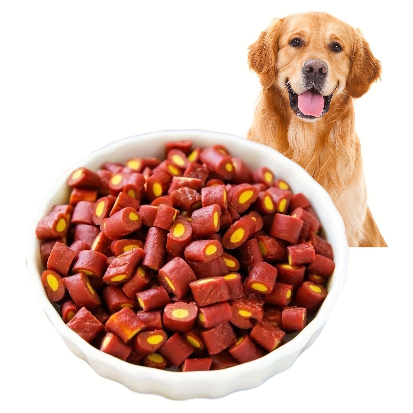 Dog Treats Beef Tendon Strips, Beef Cubes and Egg Yolk Bites in Seven 150g Variety Options