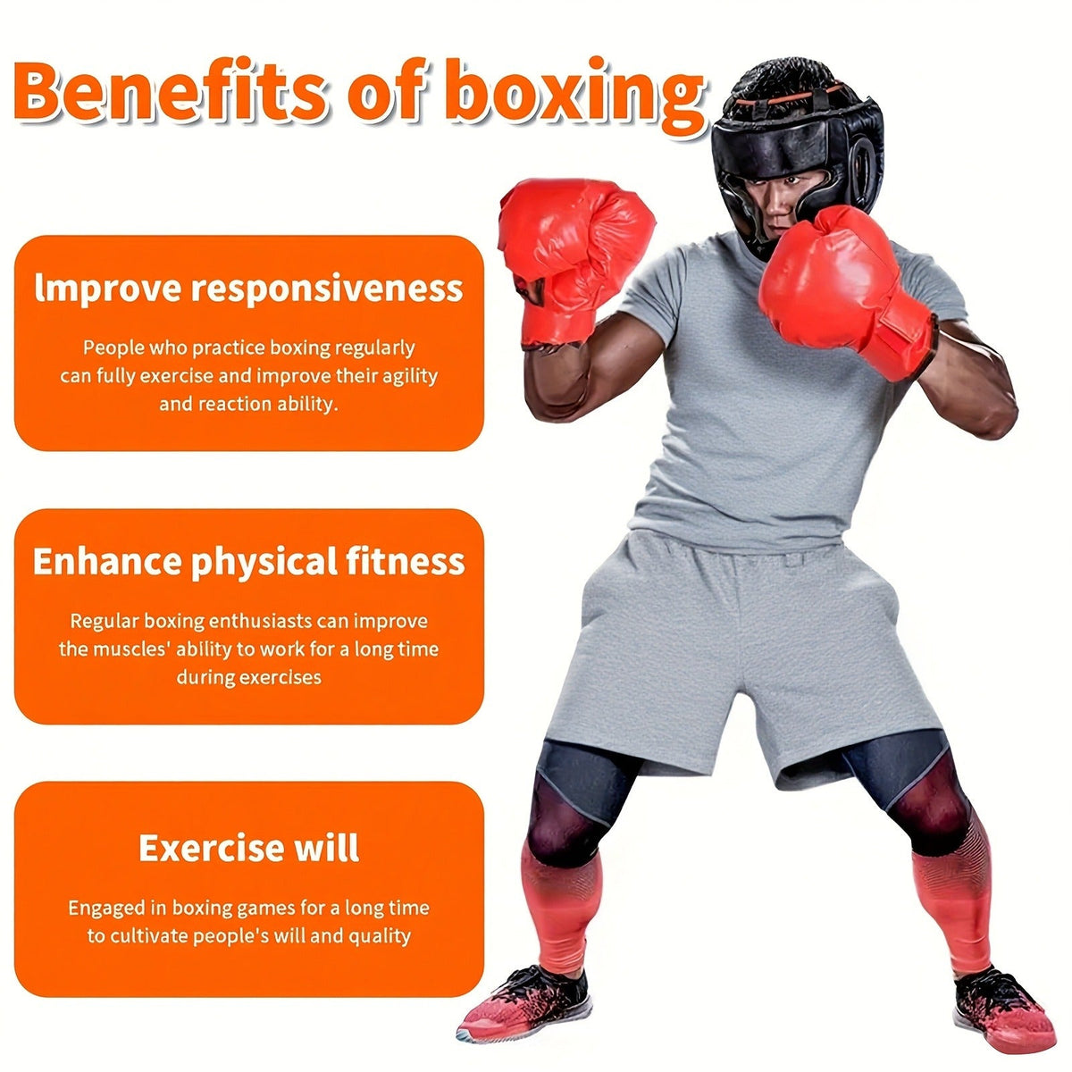 Adjustable Floor-Standing Boxing Reflex Ball with Four Equipment Options and 143–165 cm Height Range