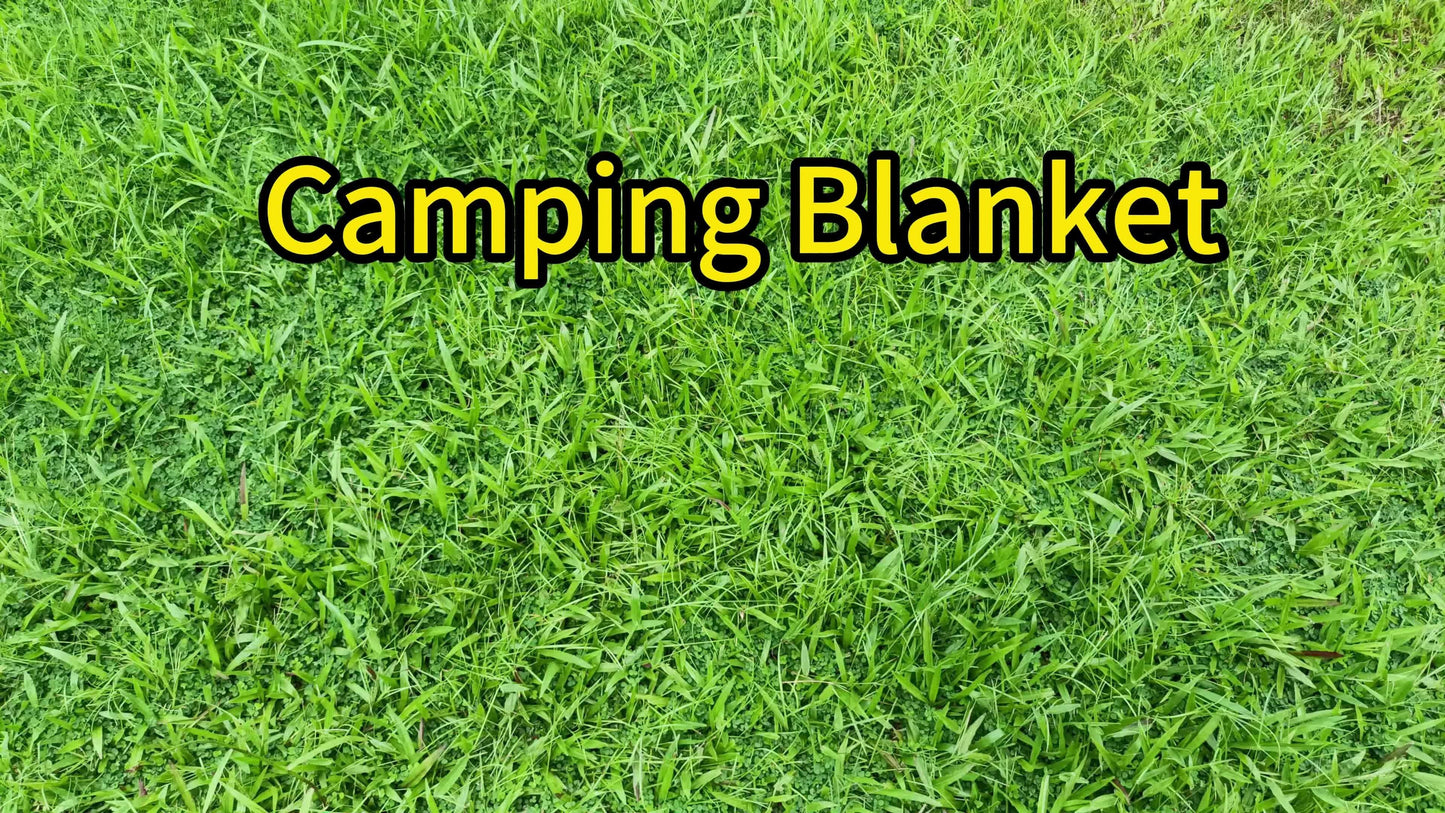 Puffy Camping Blanket Foldable Lightweight Water Resistant with 3D Eye Mask - DWR Coated Outdoor Blanket for Camping, Hiking, Travel, Beach, Stadium & Car, Warm Packable Throw in 4 Colors, 55" x 78"