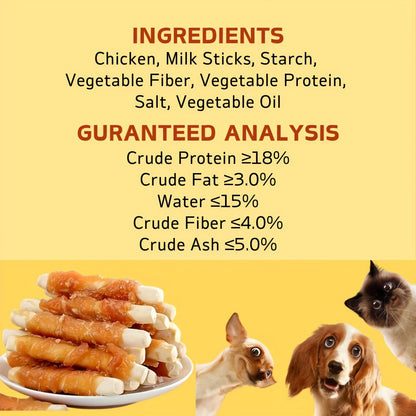 Dog Treats Chicken or Duck Sticks with Sweet Potato or Milk in 200g and 400g Pack Options for Dog Reward Use