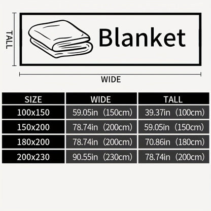 Plaid and Panda Flannel Blanket with Six Design Labels and Four Sizes from 39.37 x 59.06 to 78.74 x 90.55 Inches