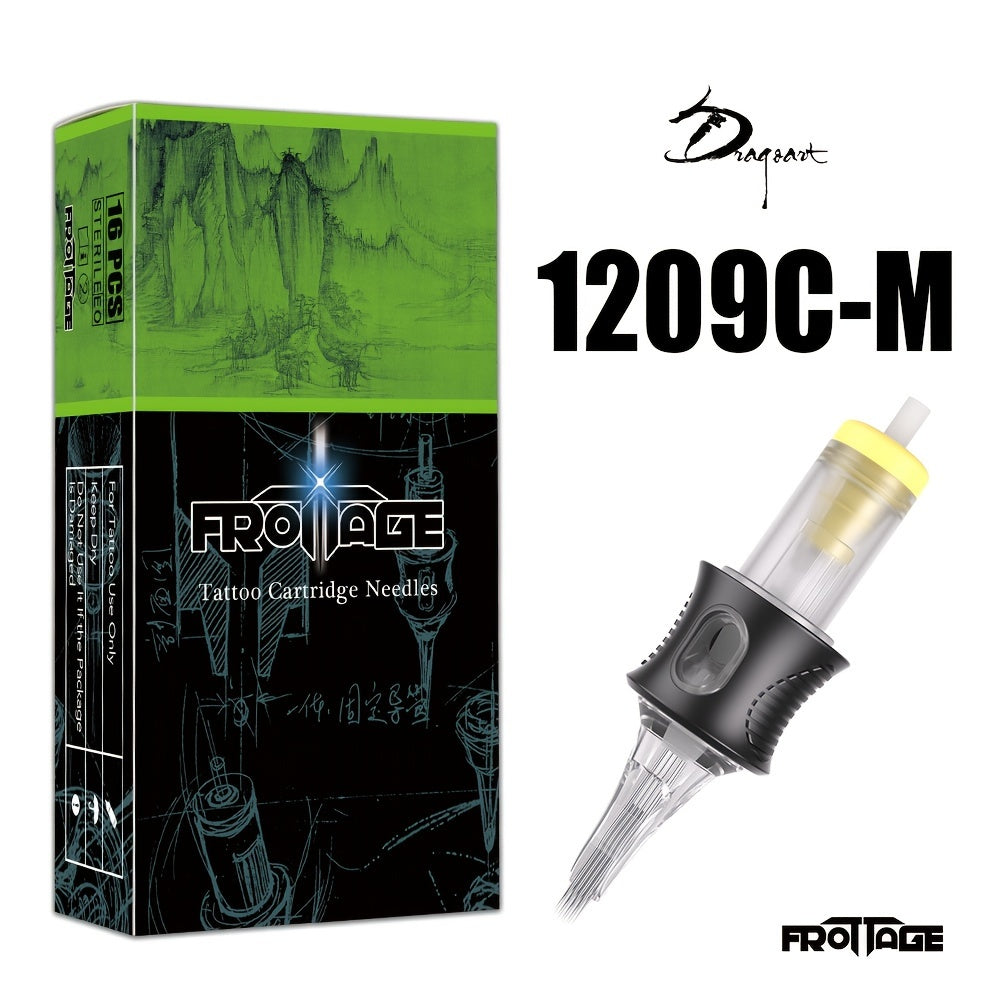 Tattoo Needle Cartridge Set 26 Sizes Integrated High Transparency Tips Round Liner Shader Curved Magnum M1 RL RS CM Disposable for Professional Artists & Beginners