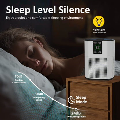 Air Purifier with ULPA Filter, Four Modes, Nine Timer Settings, Sleep Mode and Single or Two-Unit Options