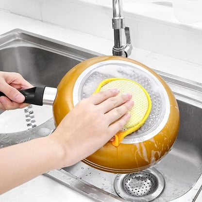 Kitchen Cleaning Sponges 24 Pack Double-Sided Anti-Scratch Reusable Washable Multi-Purpose Scrub Sponge for Dishes Pots Pans Home Restaurant Cafe Non-Scratch Bulk Value Set