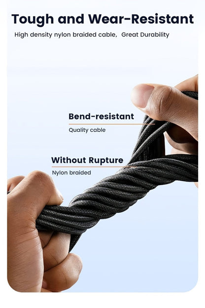 Right-Angle USB Charging Cable with USB-A or USB-C Input Options, 100W Marking and 1 m or 2 m Lengths