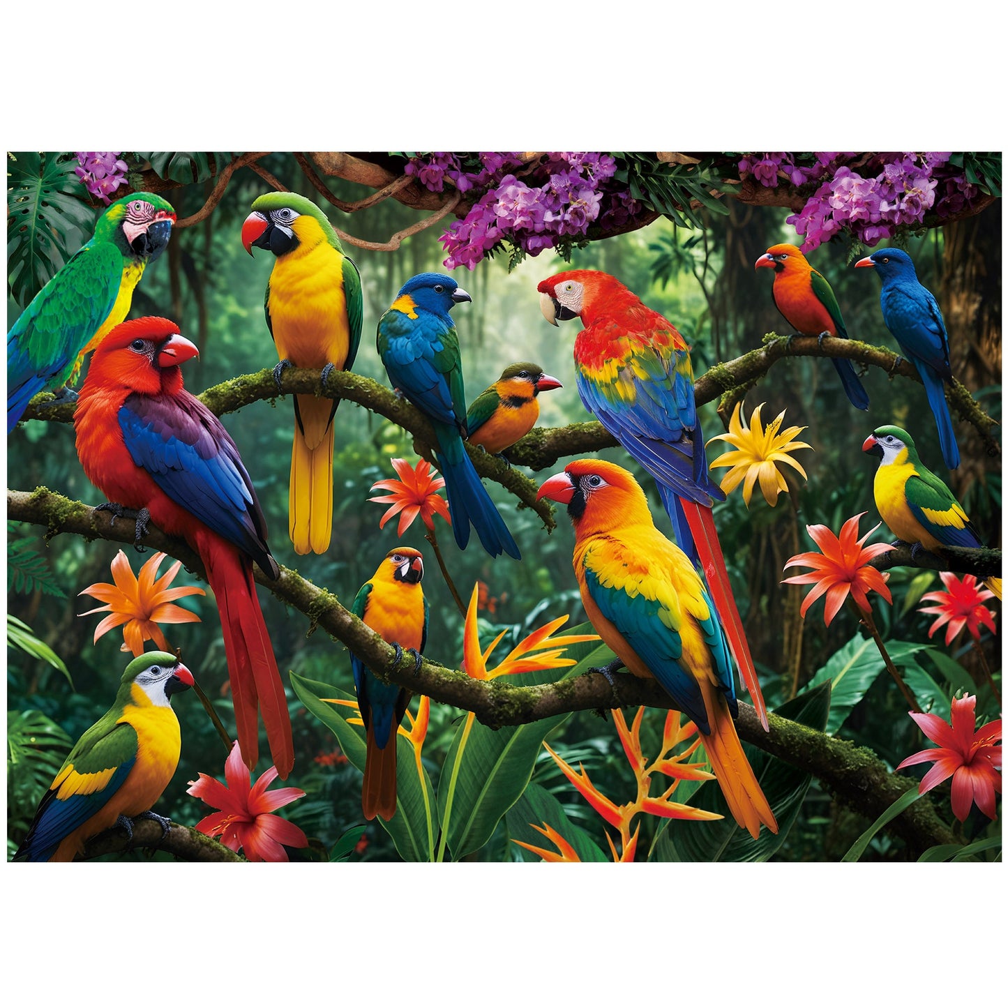 Adult 1000-Piece Jigsaw Puzzle Three-Pack with 20 Wildlife, Scenic and Pattern Theme Combinations