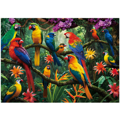 Adult 1000-Piece Jigsaw Puzzle Three-Pack with 20 Wildlife, Scenic and Pattern Theme Combinations