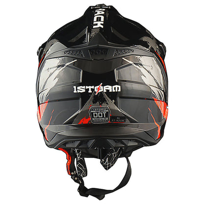 Dirt Bike Helmet Adult Motorcycle ATV Off-Road Track Style Lightweight Aerodynamic Thermoplastic Shell Removable Washable Padding Glossy UV Finish, Multiple Colors XS-XXL