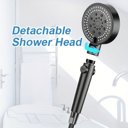 Portable Camping Shower - 6000mAh Battery, 120-Min Runtime, 6 Spray Modes, Smart Display, for Camping, Car Washing, Pet Cleaning, Hiking & Beach