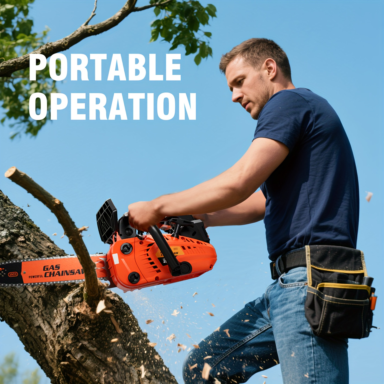 Mixed Gas Chainsaw Options with 12-Inch Compact Color Models and 20-Inch BlackRed Configuration