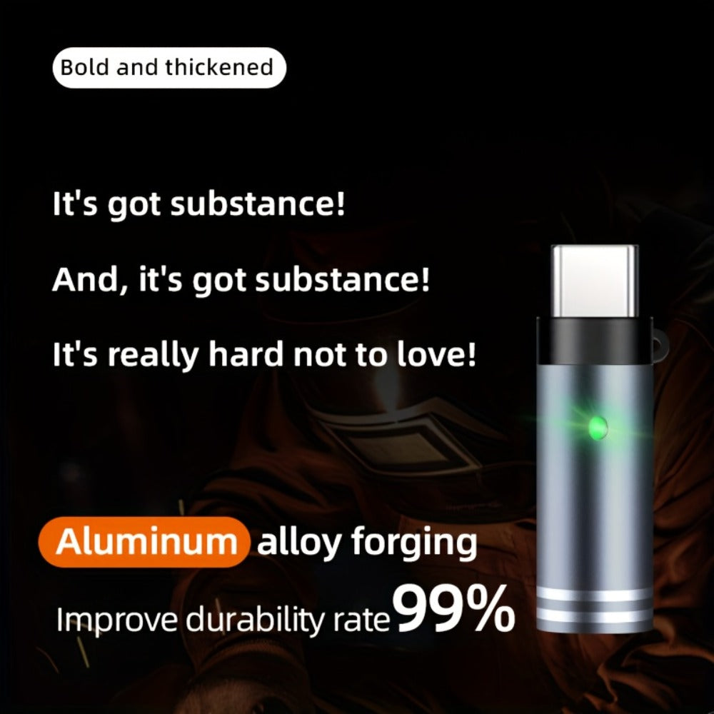 USB Type-C Electric Lighter – Aluminum Alloy Flameless Rechargeable Lighter, No Battery, Windproof – Ideal for Daily Use, Travel & Carry-On Airplane Safe