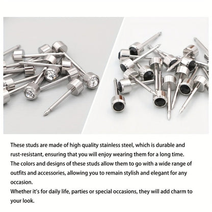 Ear Piercing Kit – 8 PCS Disposable Self Piercing Gun with 316 Stainless Steel Earrings, Safe & Easy Home Ear Piercing Tool for Family & Party Use
