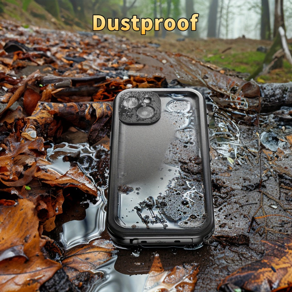 Waterproof iPhone Case Built-In 9H Tempered Glass Screen Protector 360 Full Body Shockproof Dustproof Underwater Cover for iPhone 16 15 14 13 12 11 SE 8 7 – 3M Submersible Drop Proof