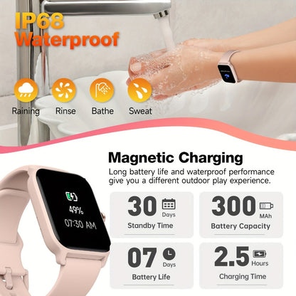 Smartwatch – with Built-in Alexa FAWEIO 1.8" HD Touch Screen, Bluetooth Calling, 100+ Sport Modes, Fitness Tracker Heart Rate Sleep…