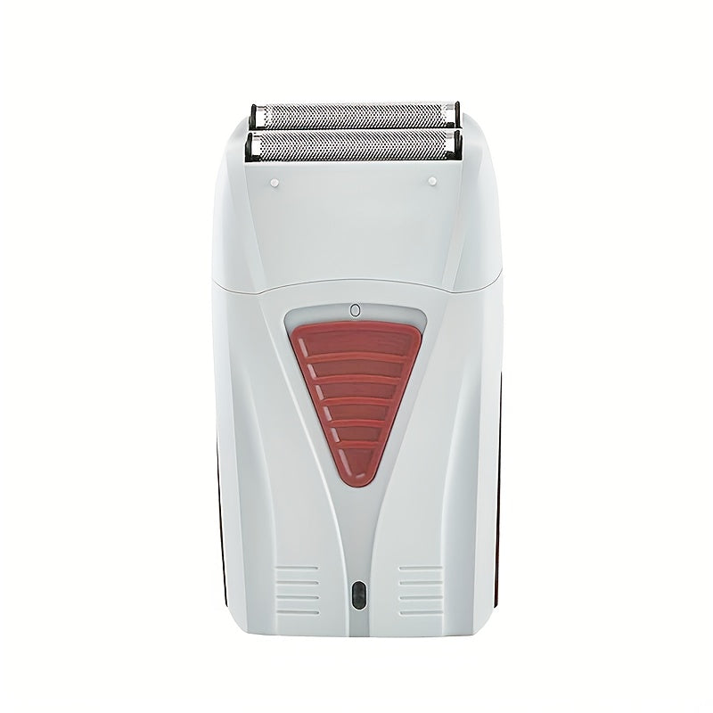 Electric Shaver Dual-Head Razor with Stainless Steel Blades, USB Charging and 60+ Minute Wet/Dry Runtime