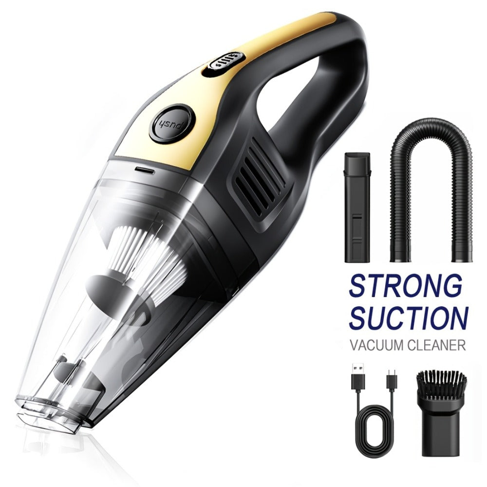 Handheld Vacuum Cleaner with 5KPa Suction, Rechargeable Battery, Crevice Tool and Six Color Bundles