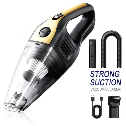 Handheld Vacuum Cleaner with 5KPa Suction, Rechargeable Battery, Crevice Tool and Six Color Bundles