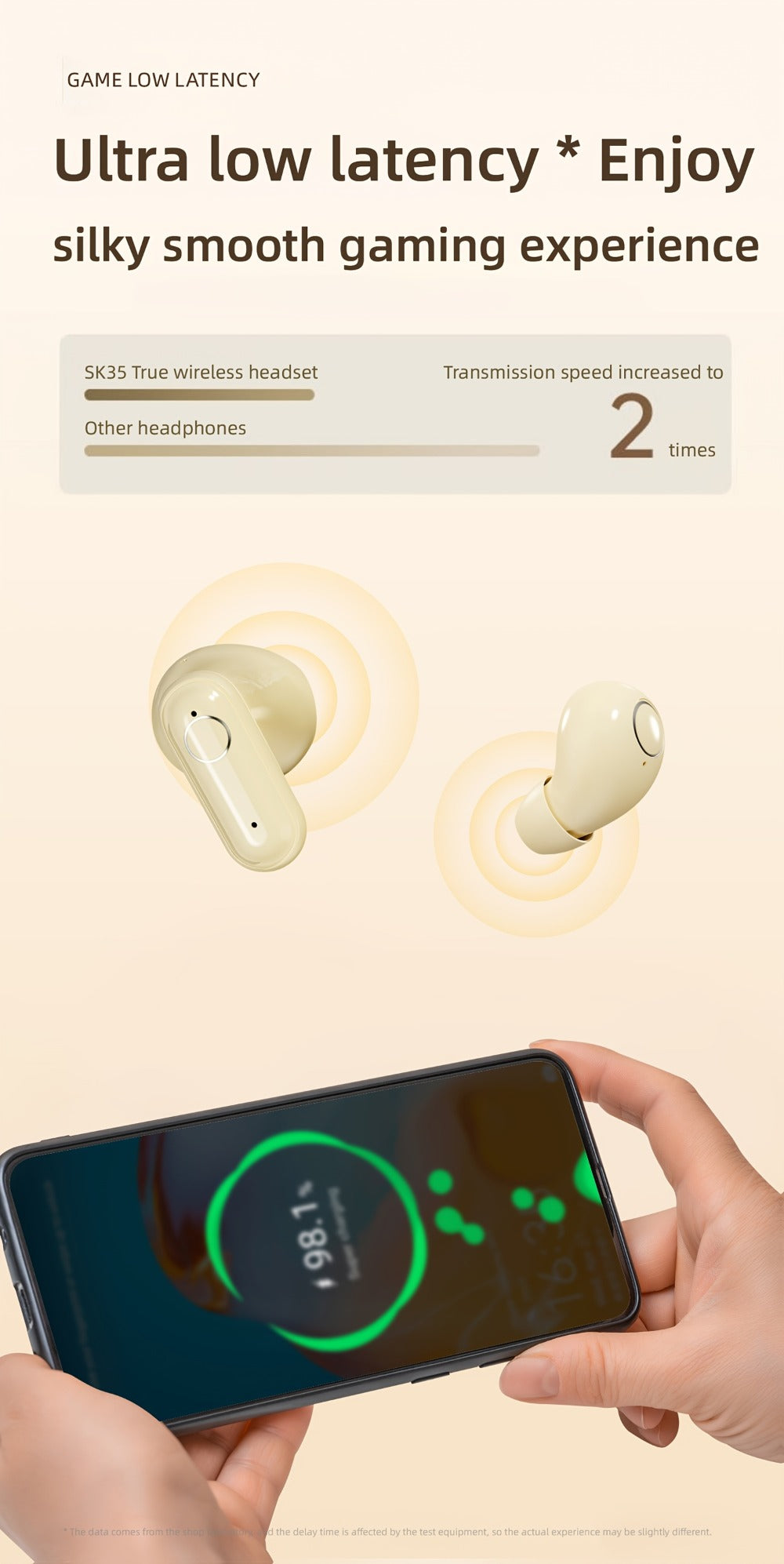Four-Earbud Wireless Set with Two In-Ear Styles, Digital Charging Case and Three Color Options