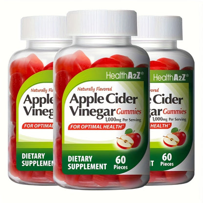 Apple Cider Vinegar Gummies 1000mg Extra Strength with B6, B12, Folic Acid, Pomegranate & Beet - Digestive Health, Clear Skin & Weight Support - Antioxidant ACV Gummies - 60 Count