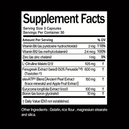 Nugenix Total-T Capsule Supplement, Two-Bottle Package with 30 Labeled Three-Capsule Servings per Bottle