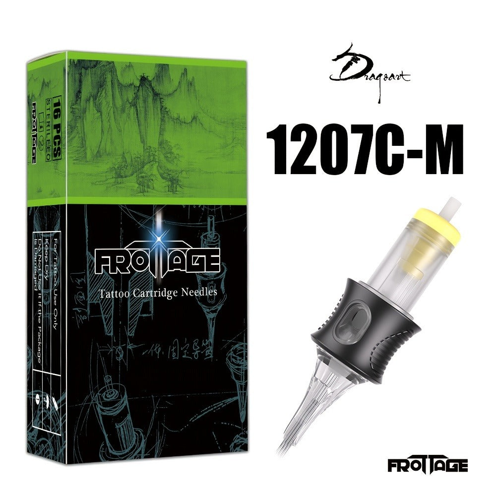 Tattoo Needle Cartridge Set 26 Sizes Integrated High Transparency Tips Round Liner Shader Curved Magnum M1 RL RS CM Disposable for Professional Artists & Beginners