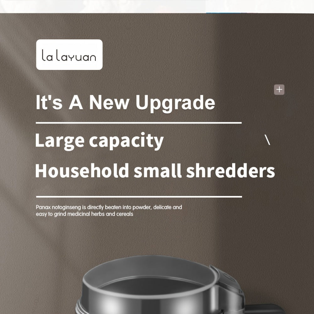 Electric Coffee Grinder with Stainless Blade, Press-Button Control and Stainless Steel or Silver Finish
