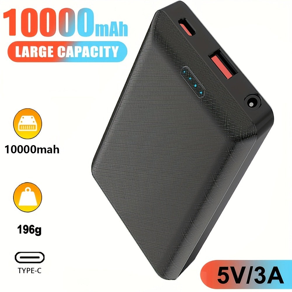 DC5V 3A Stable Output Power Bank 10000mAh Rechargeable Battery Pack for Heated Vest Jacket Scarf Gloves Heated Clothing Electric Heating Equipment Portable USB-C Charger
