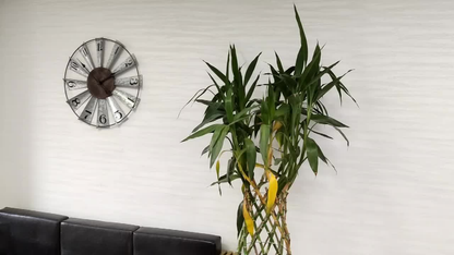 24 Inch Farmhouse Wall Clock Large Vintage Metal Windmill Blade Galvanized Analog Clock Battery Operated Silent for Living Room Kitchen Bedroom Porch