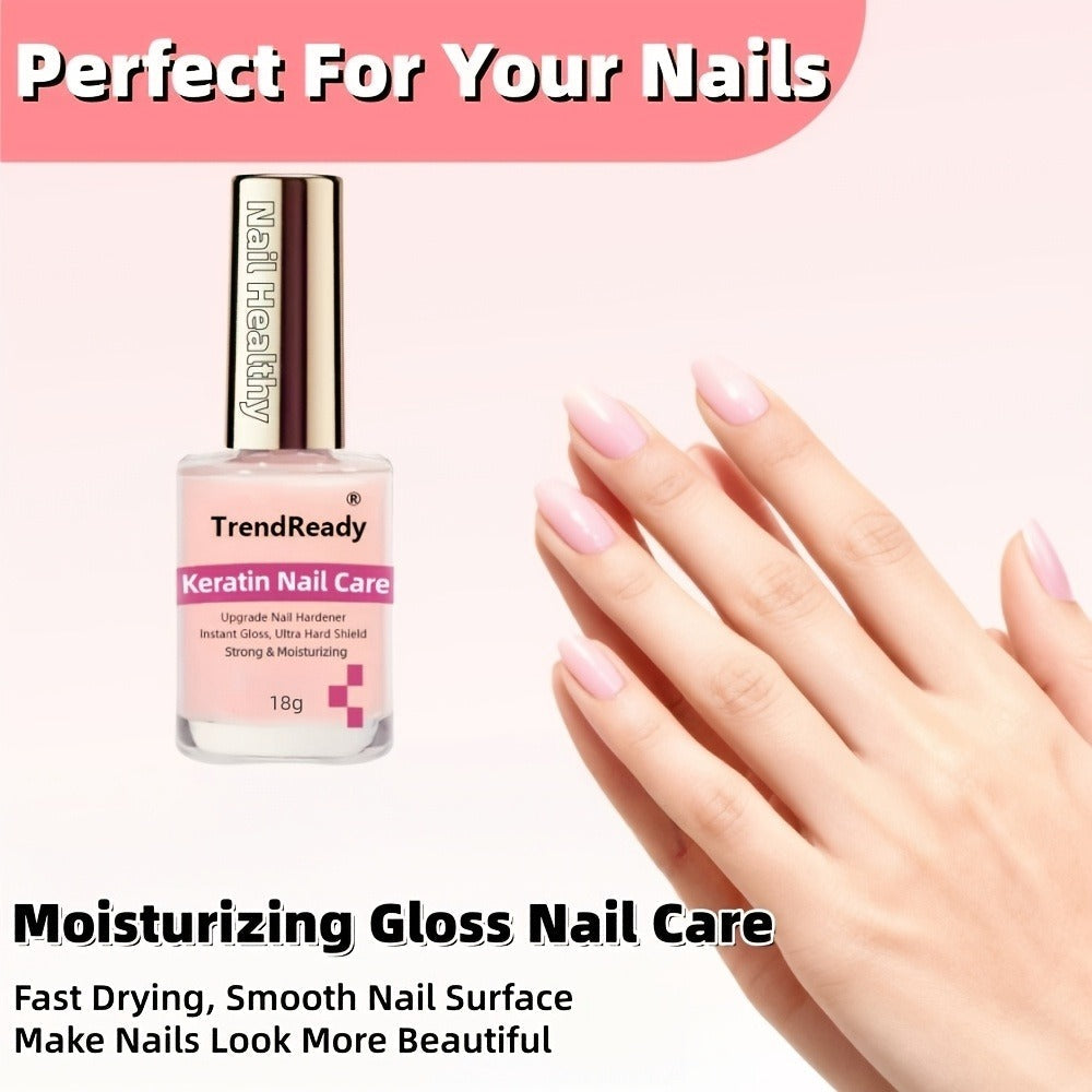 Colored Nail Hardener Set Pink White Yellow - Fast Drying 15ml Nail Strengthener for Weak Splitting Brittle