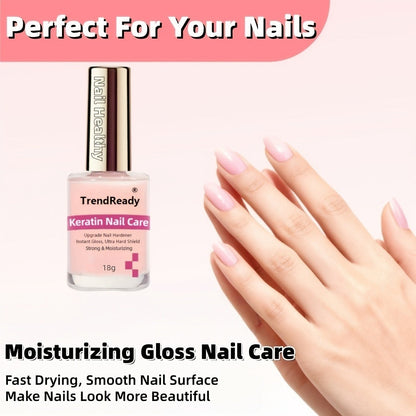 Colored Nail Hardener Set Pink White Yellow - Fast Drying 15ml Nail Strengthener for Weak Splitting Brittle