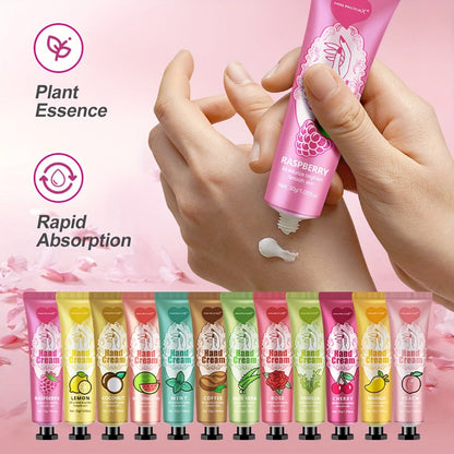 Shea Butter-Labeled Hand Cream and Lip Balm Gift Set with Vitamin E-Labeled Skin Care Formula