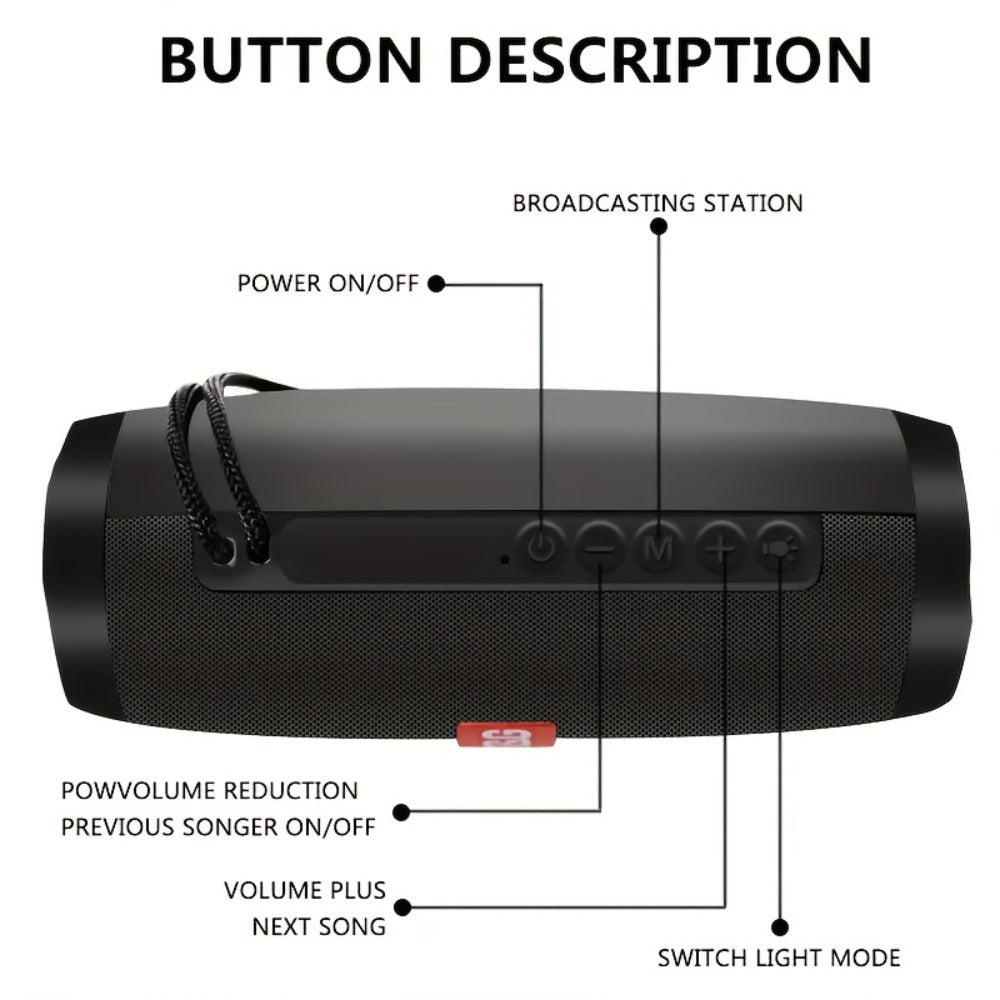 Portable Bluetooth Speaker TG157 with Bluetooth 5.0, Dual 10W Drivers, 1200mAh and 3-5 Hours Playback