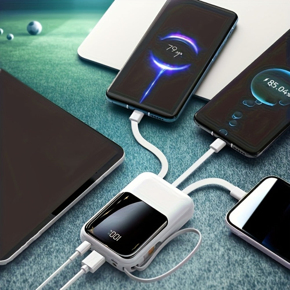 21000mAh Mini Power Bank 22.5W Fast Charging Ultra-Thin LED Display Compact External Battery Pack for iPhone Android Samsung – Slim Portable Charger Holiday Gift