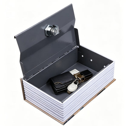 Book Safe Storage Organizer with Key Lock and Butterfly or Rose Cover for Money and Jewelry