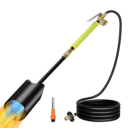Propane Weed Torch | Flame Weeder Ice Melter Outdoor Roof Driveway