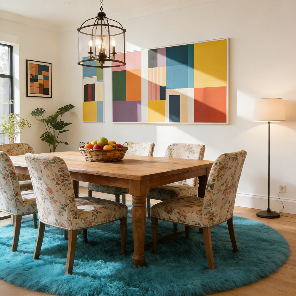 Area Rug Faux-Fur Tufted Collection at 650 g/m² with 22 Colors and Ten Retained Size Listings