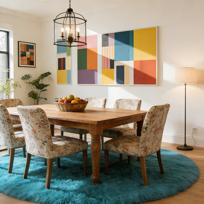 Area Rug Faux-Fur Tufted Collection at 650 g/m² with 22 Colors and Ten Retained Size Listings