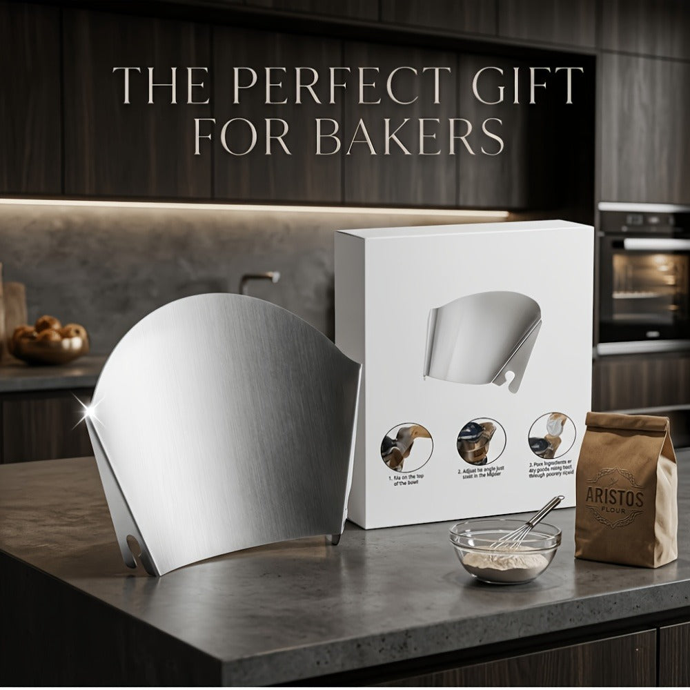Stainless Steel Stand Mixer Pouring Chute for Select 4.5–8 Qt Tilt-Head and Bowl-Lift Mixers
