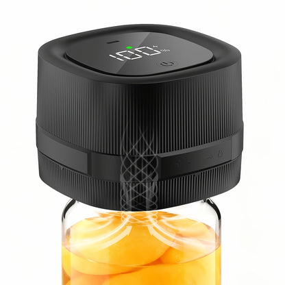 Electric Jar Vacuum Sealer 3-in-1 Food Storage Vacuum Sealer Machine with 14 Sealing Lids Wine Plug Vacuum Bag Bottle Opener