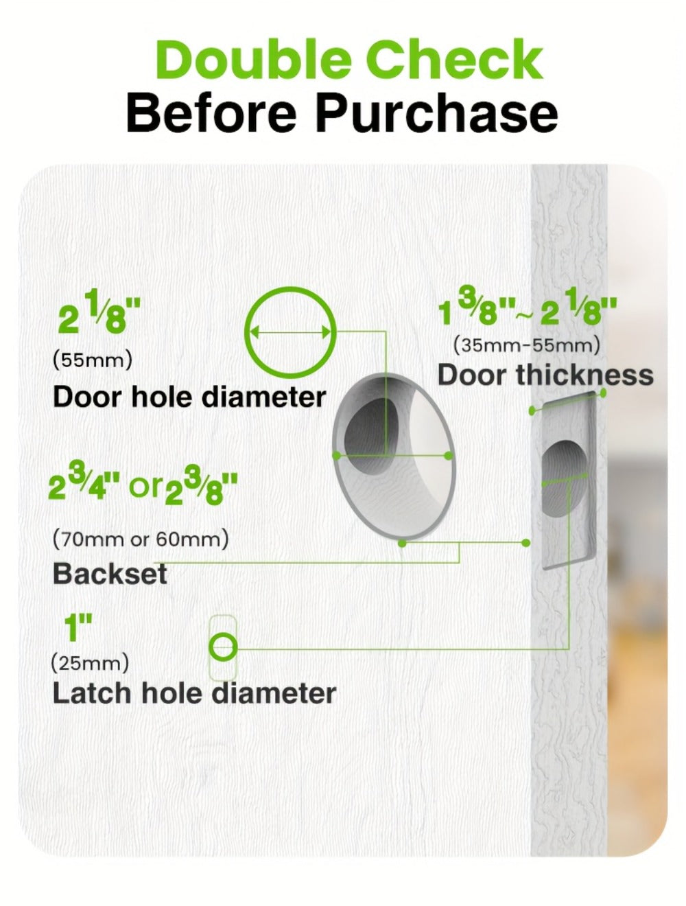 GHome Smart Lock Knob with Fingerprint & Keypad - USB-C Rechargeable, App-Controlled Keyless Entry, Auto-Lock, Passage & Privacy Mode, K10 / K10 PRO / K20 / KD03 PRO, for Home Bedroom Office