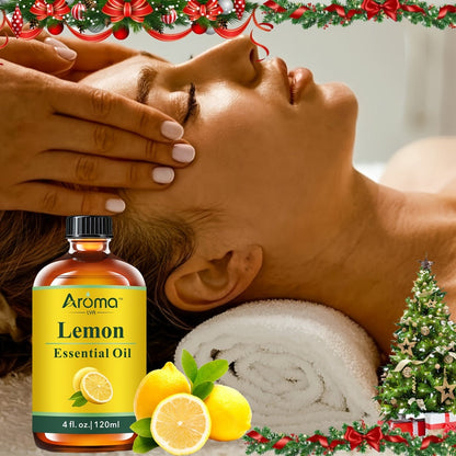 Pure Natural Essential Oils 4oz Large Bottle Peppermint Frankincense Lemon Rum Cologne for Diffuser Hair Skin Massage Soap Candle Making Aromatherapy