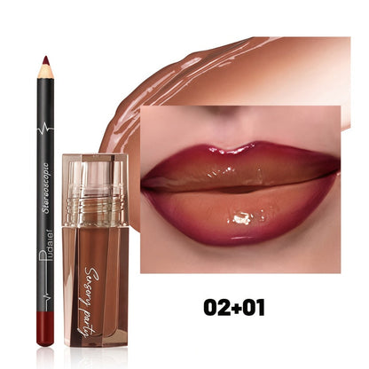Lip Gloss and Liner Duo with Exact Color #11 Gloss and Color #01 Pencil Checkout Combination